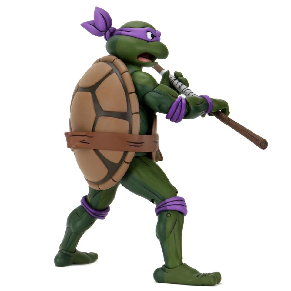 NECA Teenage Mutant Ninja Turtles Turtles 1/4 Scale Cartoon Donatello Action Figure 2 NECA Teenage Mutant Ninja Turtles Turtles 1/4 Scale Cartoon Donatello Action Figure - Image 2