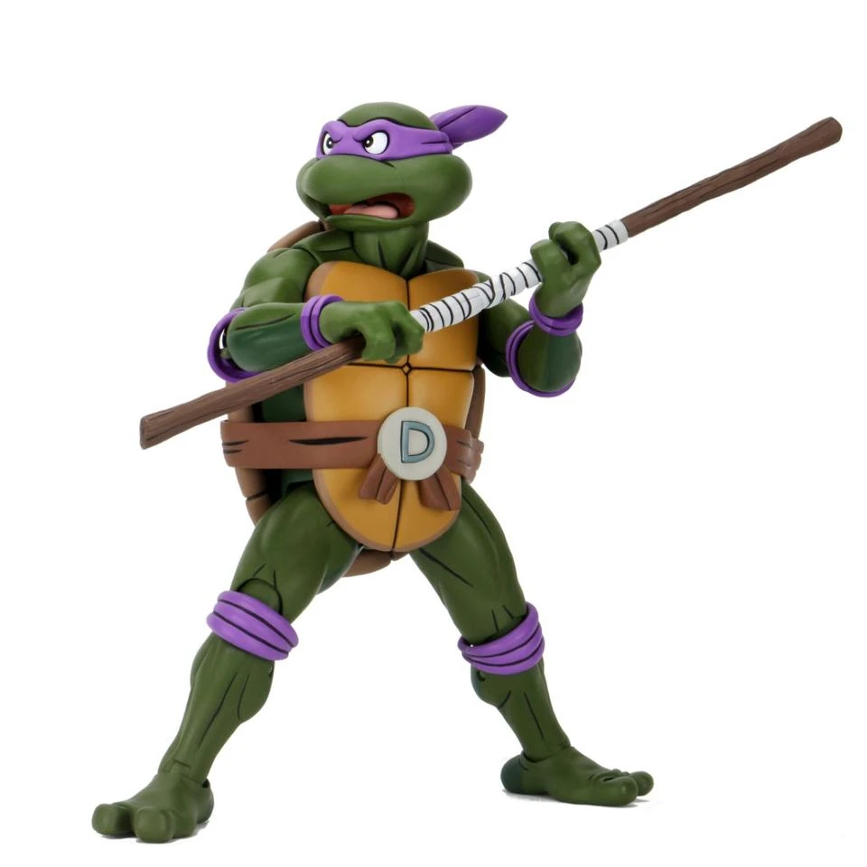 NECA Teenage Mutant Ninja Turtles Turtles 1/4 Scale Cartoon Donatello Action Figure 3 NECA Teenage Mutant Ninja Turtles Turtles 1/4 Scale Cartoon Donatello Action Figure - Image 3