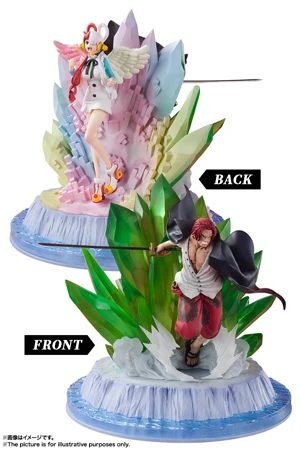 Bandai One Piece Film: Red FiguartsZERO Extra Battle Shanks & Uta 2 Bandai One Piece Film: Red FiguartsZERO Extra Battle Shanks & Uta - Image 2