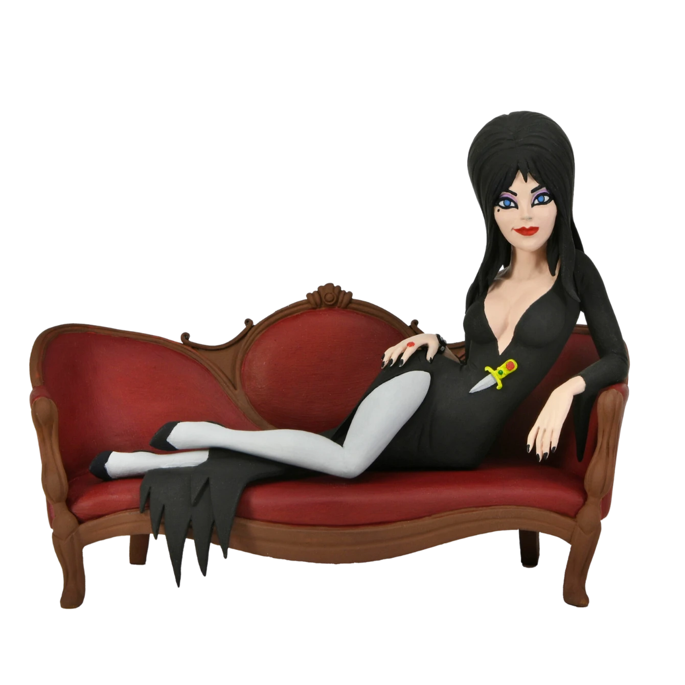 NECA Elvira 6” Scale Action Figure – Toony Terrors Elvira On Couch Boxed Set 1 NECA Elvira 6” Scale Action Figure – Toony Terrors Elvira On Couch Boxed Set